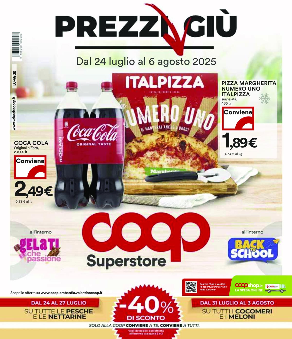 Volantino Coop valido dal 24/07 al 06/08