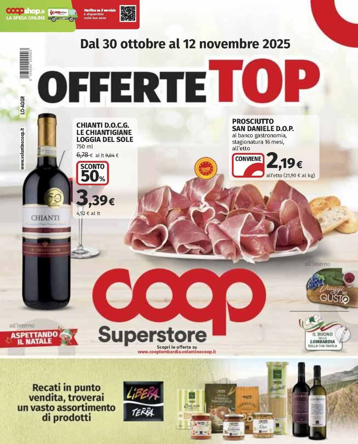Volantino Coop valido dal 30/10 al 12/11