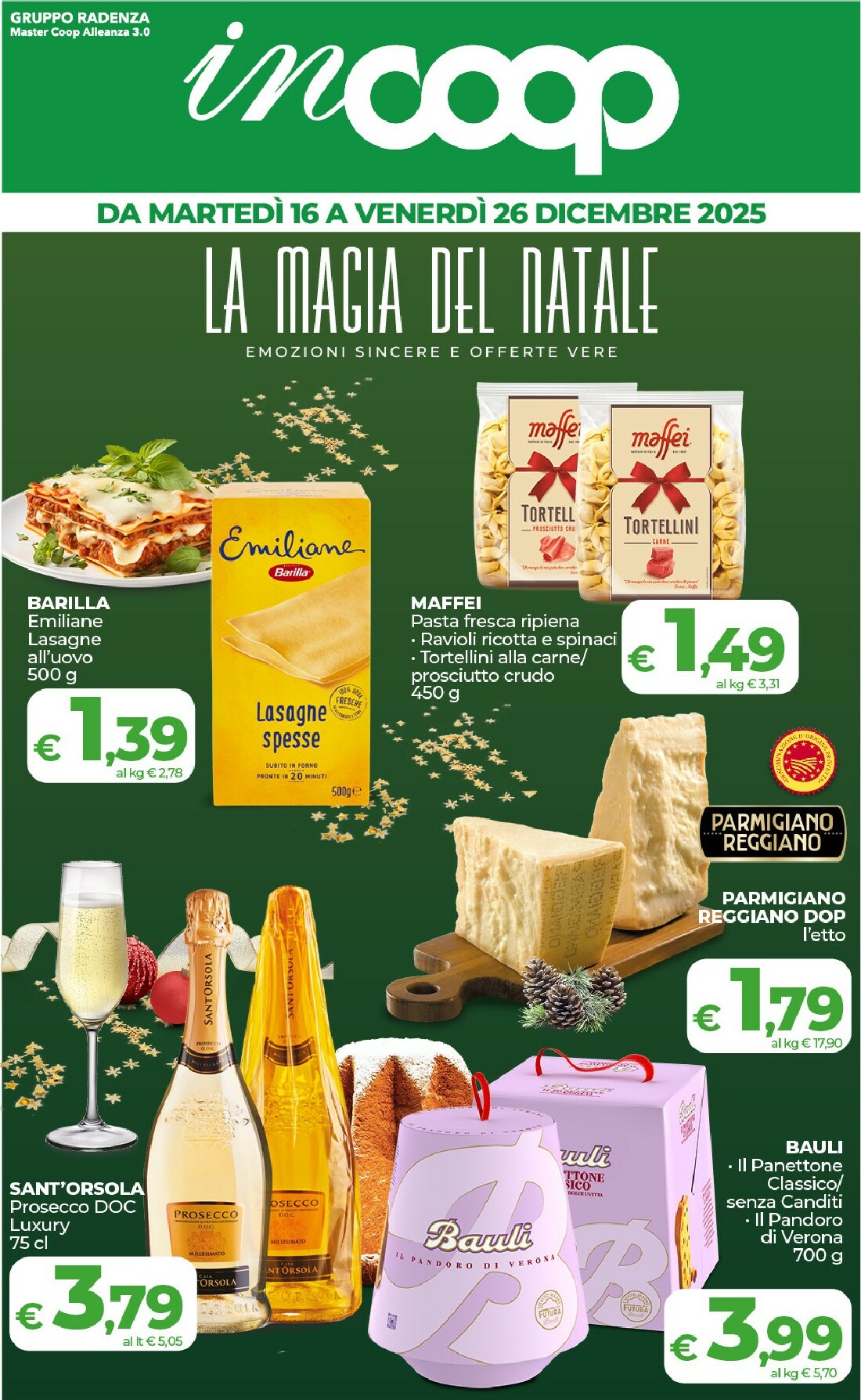 Volantino inCoop - La Magia Del Natale valido dal 16/12 al 26/12