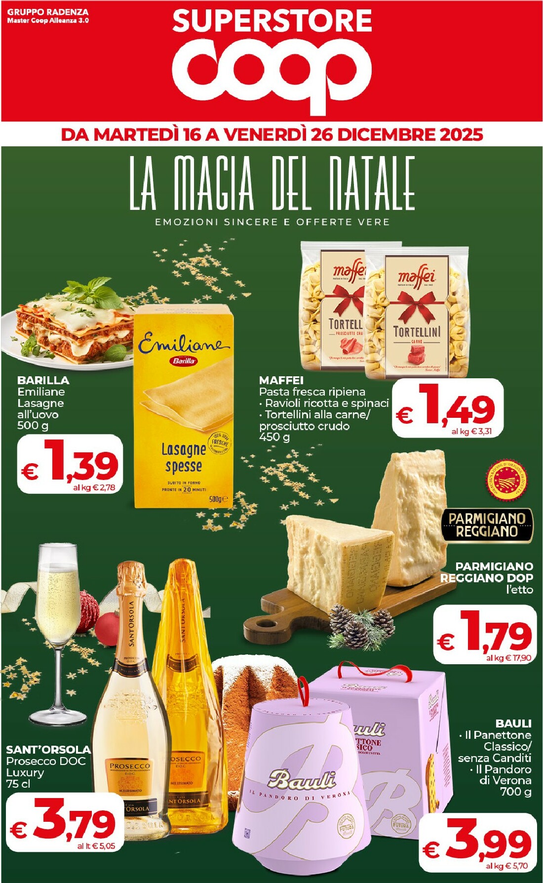 Volantino Coop Superstore - La Magia Del Natale valido dal 16/12 al 26/12