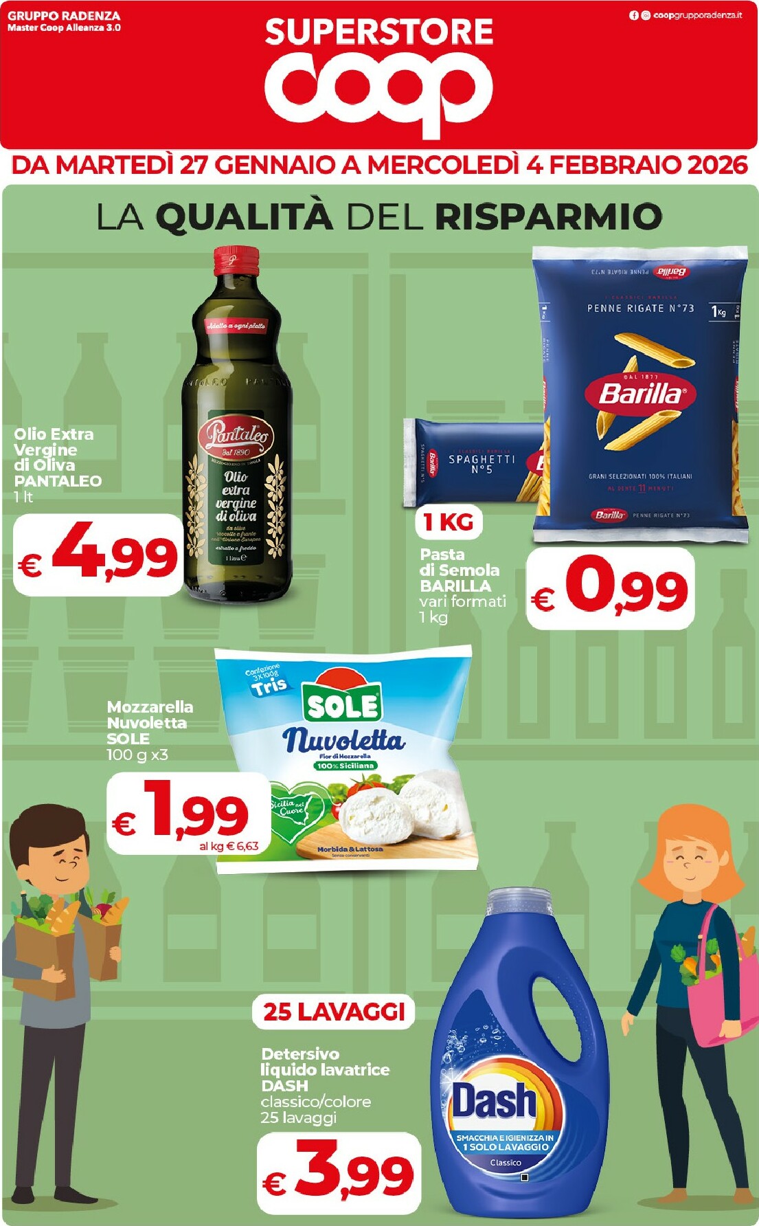 Volantino Coop - Superstore valido dal 27/01 al 04/02