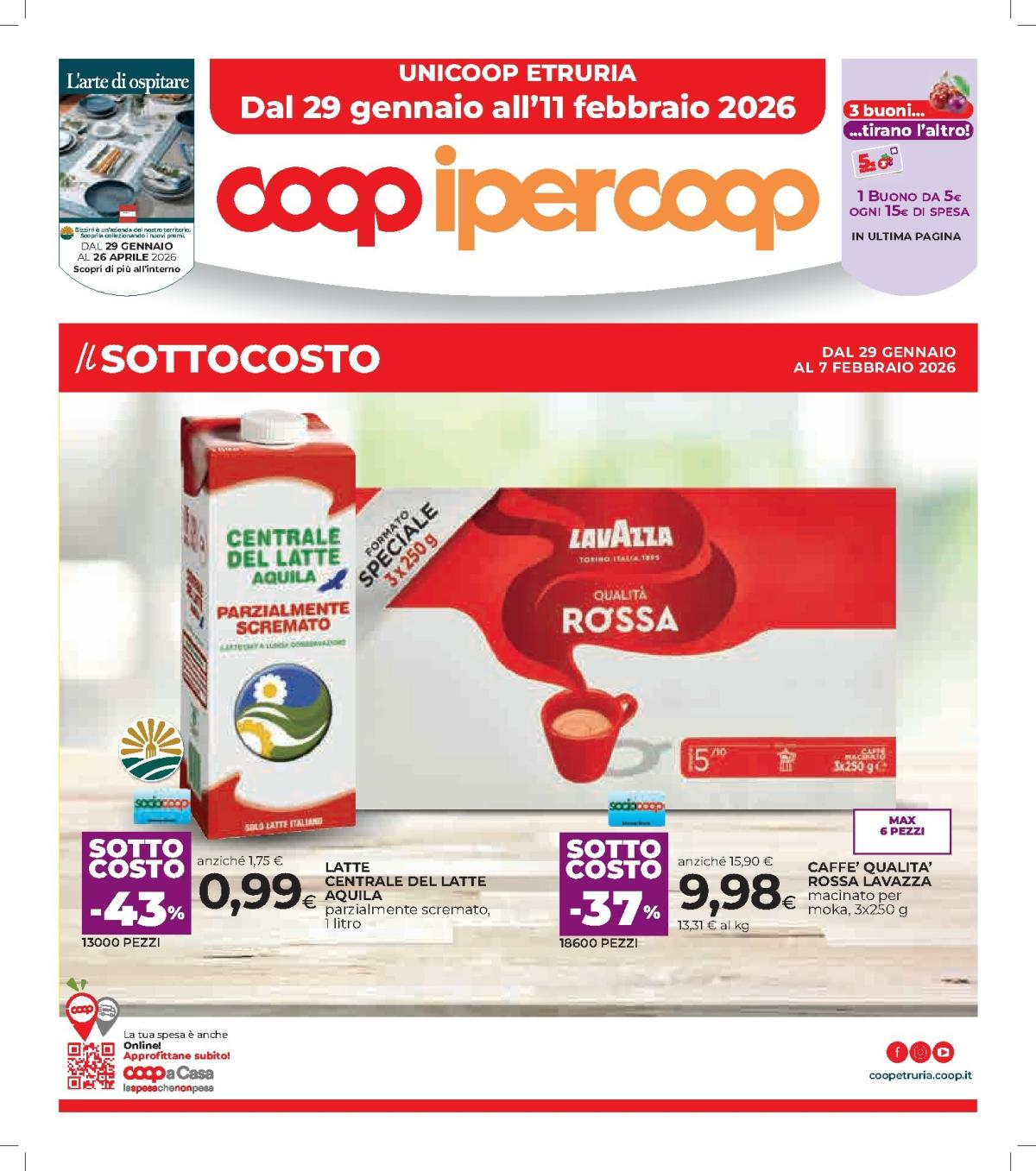 Volantino Coop valido dal 29/01 al 11/02