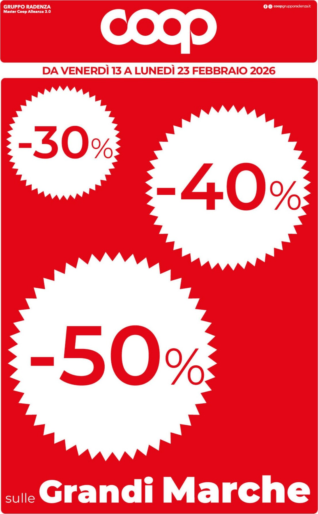 Volantino Coop valido dal 13/02/2026 al 23/02/2026