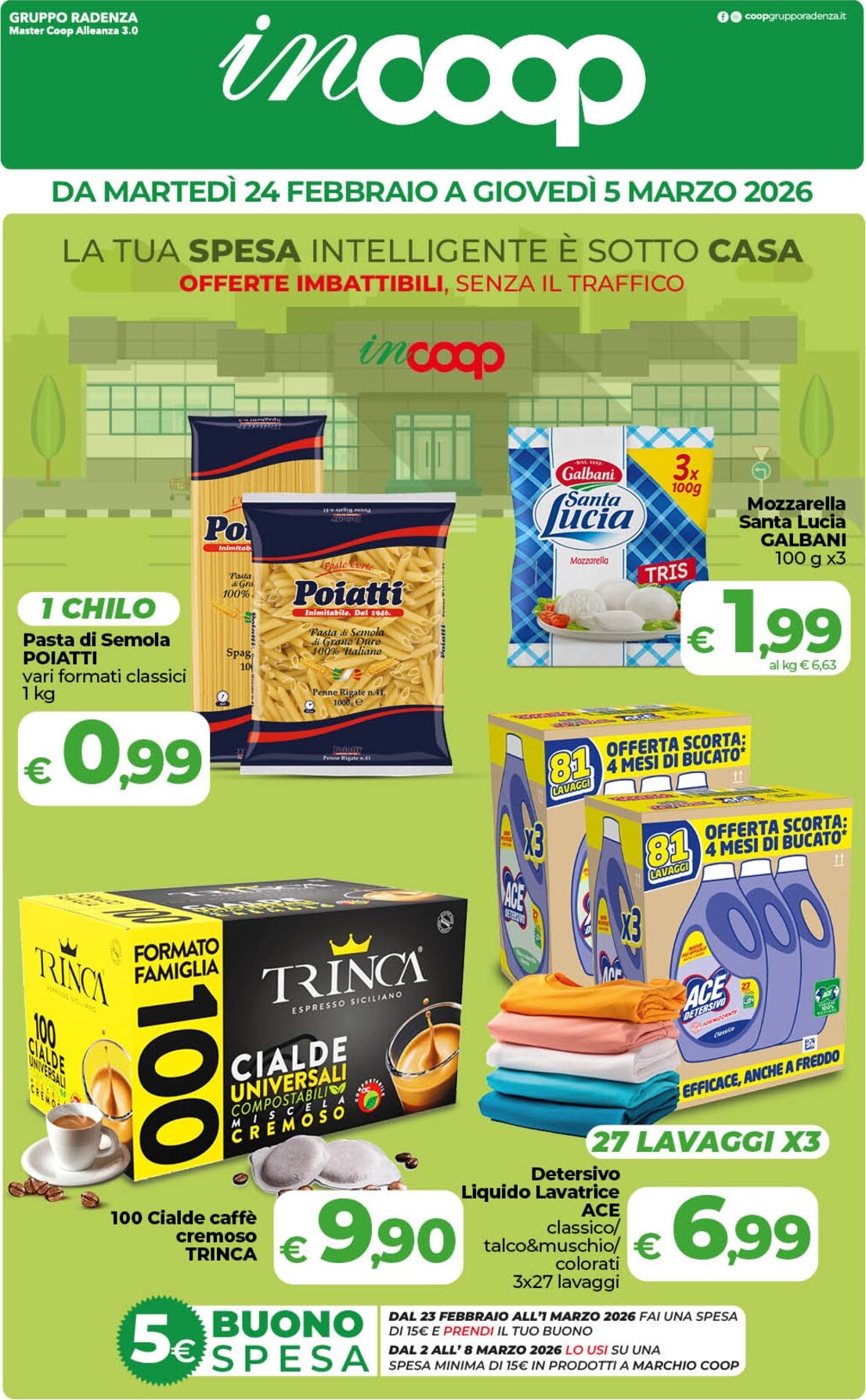Volantino inCoop valido dal 24/02/2026 al 05/03/2026