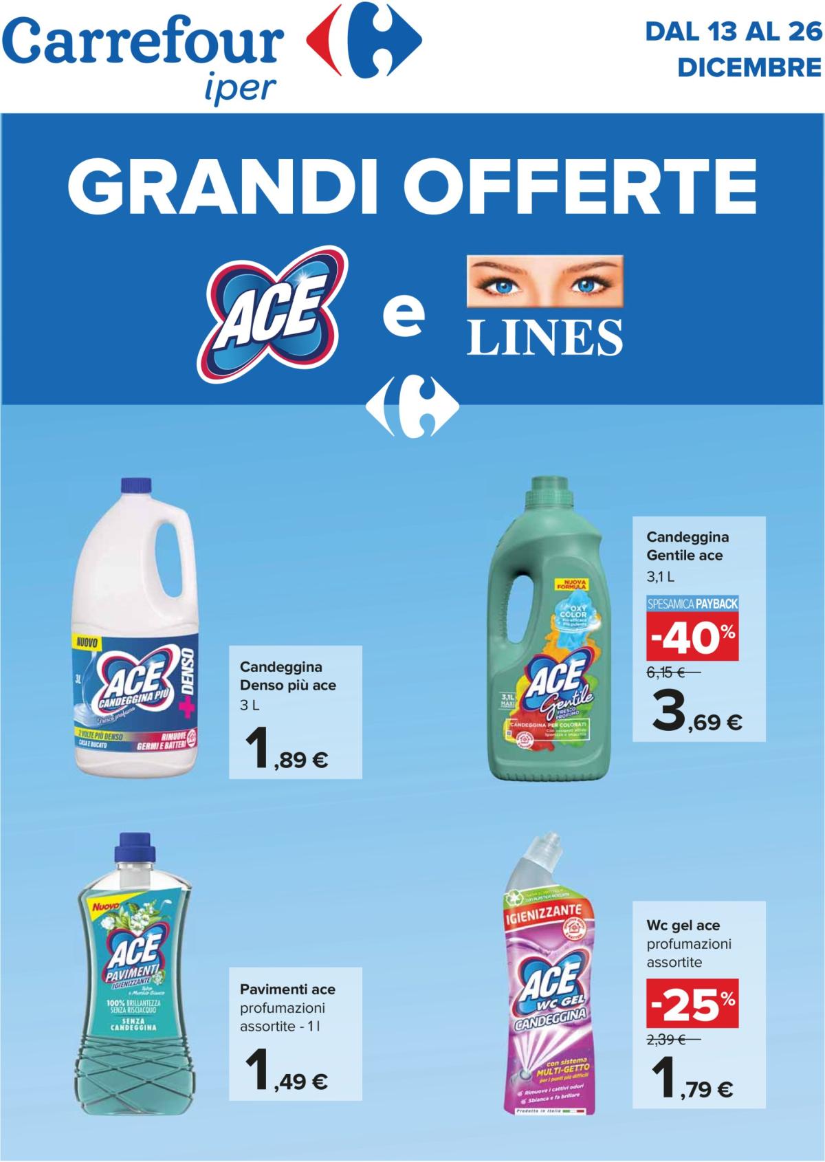 Volantino Carrefour - Grandi offerte valido dal 13/12 al 26/12