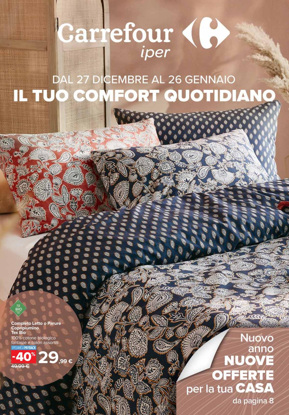 Volantino Carrefour - Catalogo comfort quotidiano valido dal 27/12 al 26/01