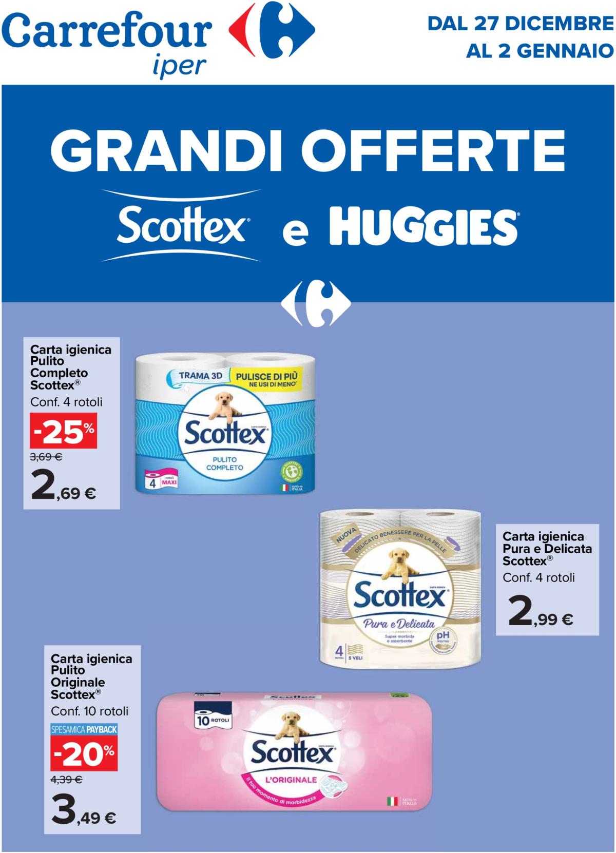 Volantino Carrefour - Grandi offerte valido dal 27/12 al 02/01