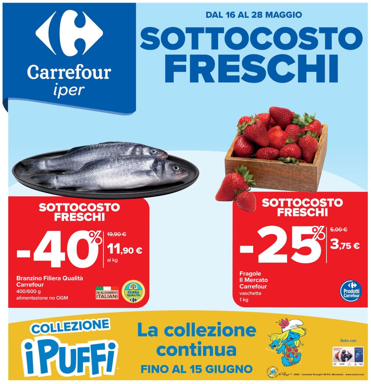 Volantino Carrefour - Sottocosto Freschi valido dal 16/05 al 28/05