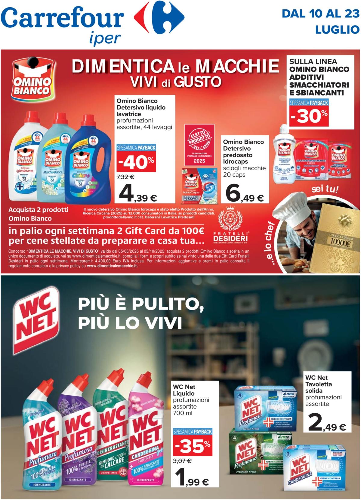 Volantino Carrefour - Speciale pulizie valido dal 10/07 al 23/07