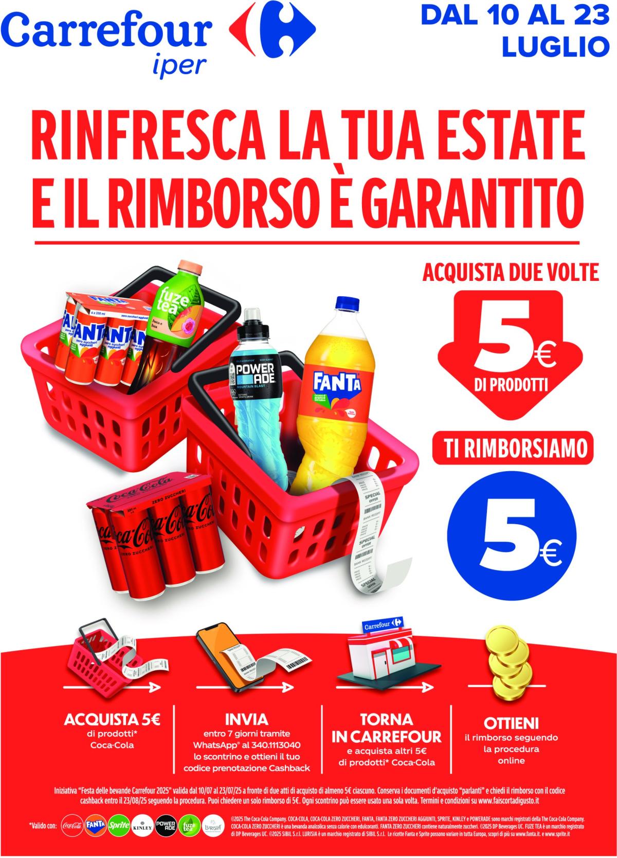 Volantino Carrefour - Speciale Coca-Cola valido dal 10/07 al 23/07
