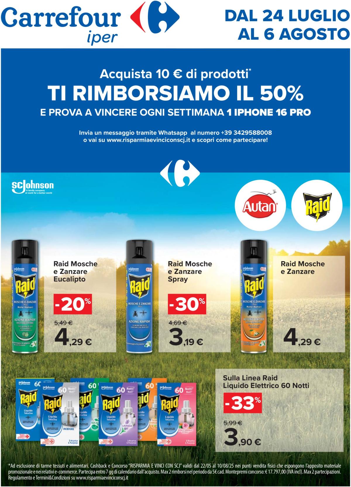 Volantino Carrefour - Speciale insetticidi valido dal 24/07 al 06/08