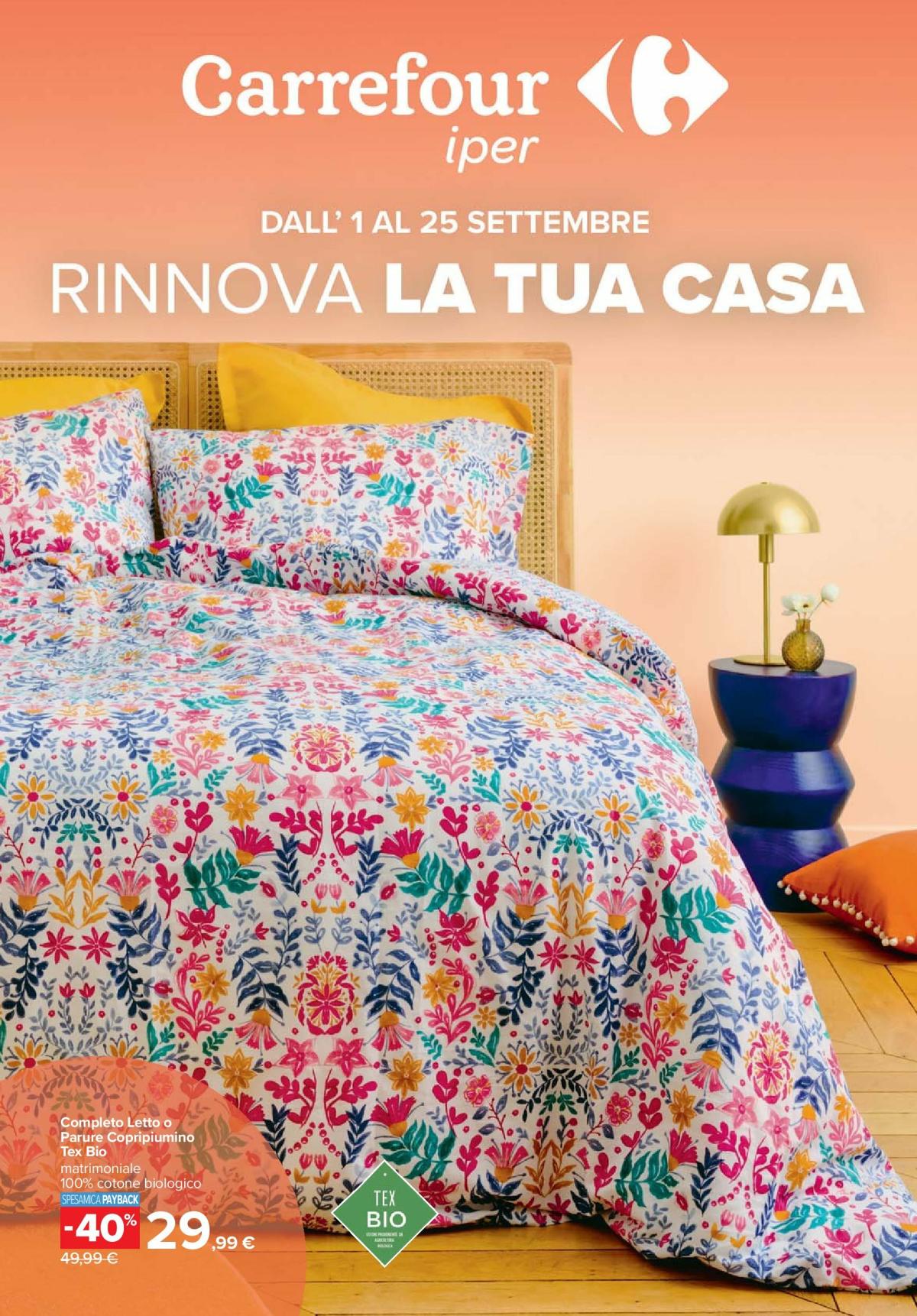 Volantino Carrefour - Catalogo casa valido dal 01/09 al 25/09