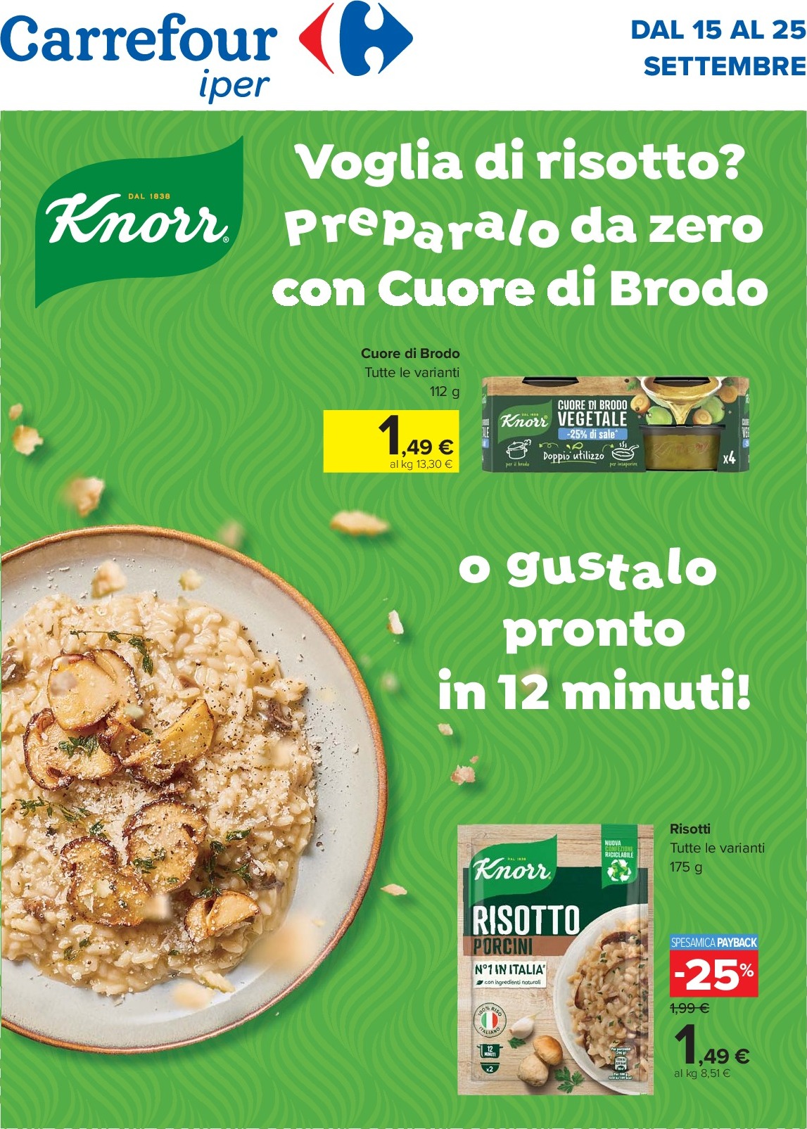 Volantino Carrefour - Offerte imperdibili valido dal 15/09 al 25/09