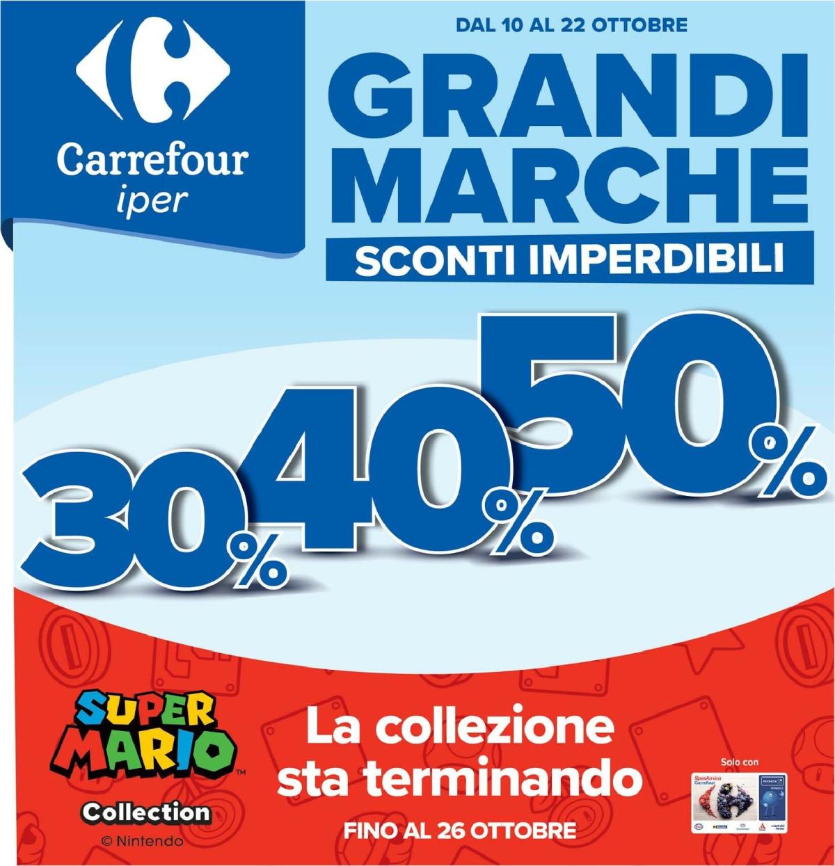 Volantino Carrefour valido dal 10/10 al 22/10