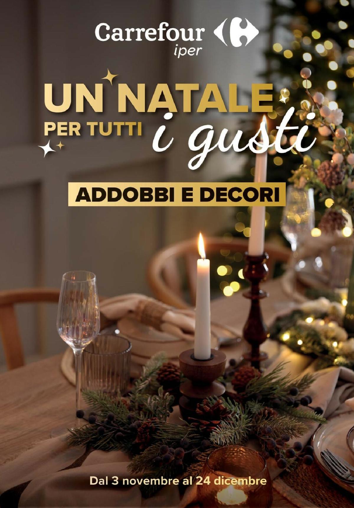 Volantino Carrefour - Catalogo addobb valido dal 03/11 al 24/12