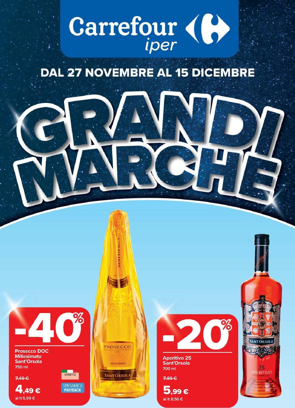 Volantino Carrefour - Grandi Marche valido dal 27/11 al 15/12