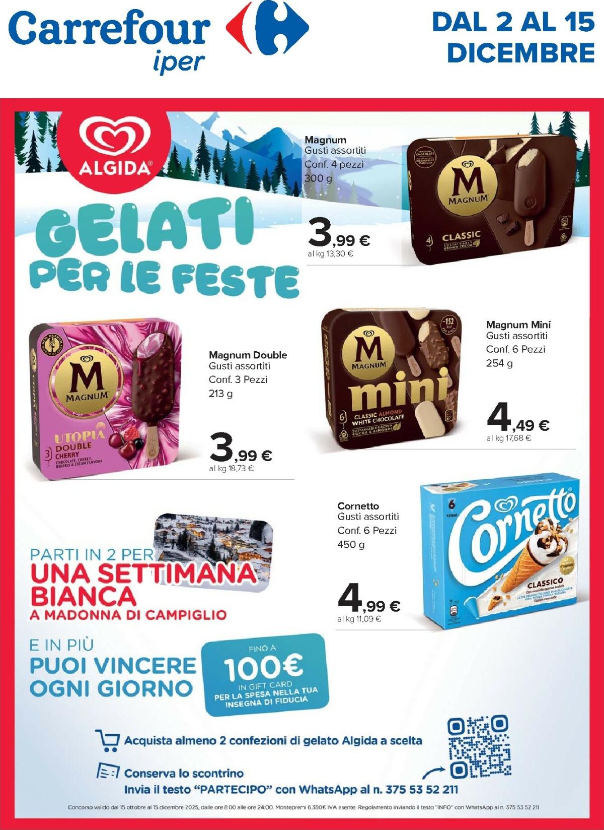 Volantino Carrefour - Speciale gelati valido dal 02/12 al 15/12