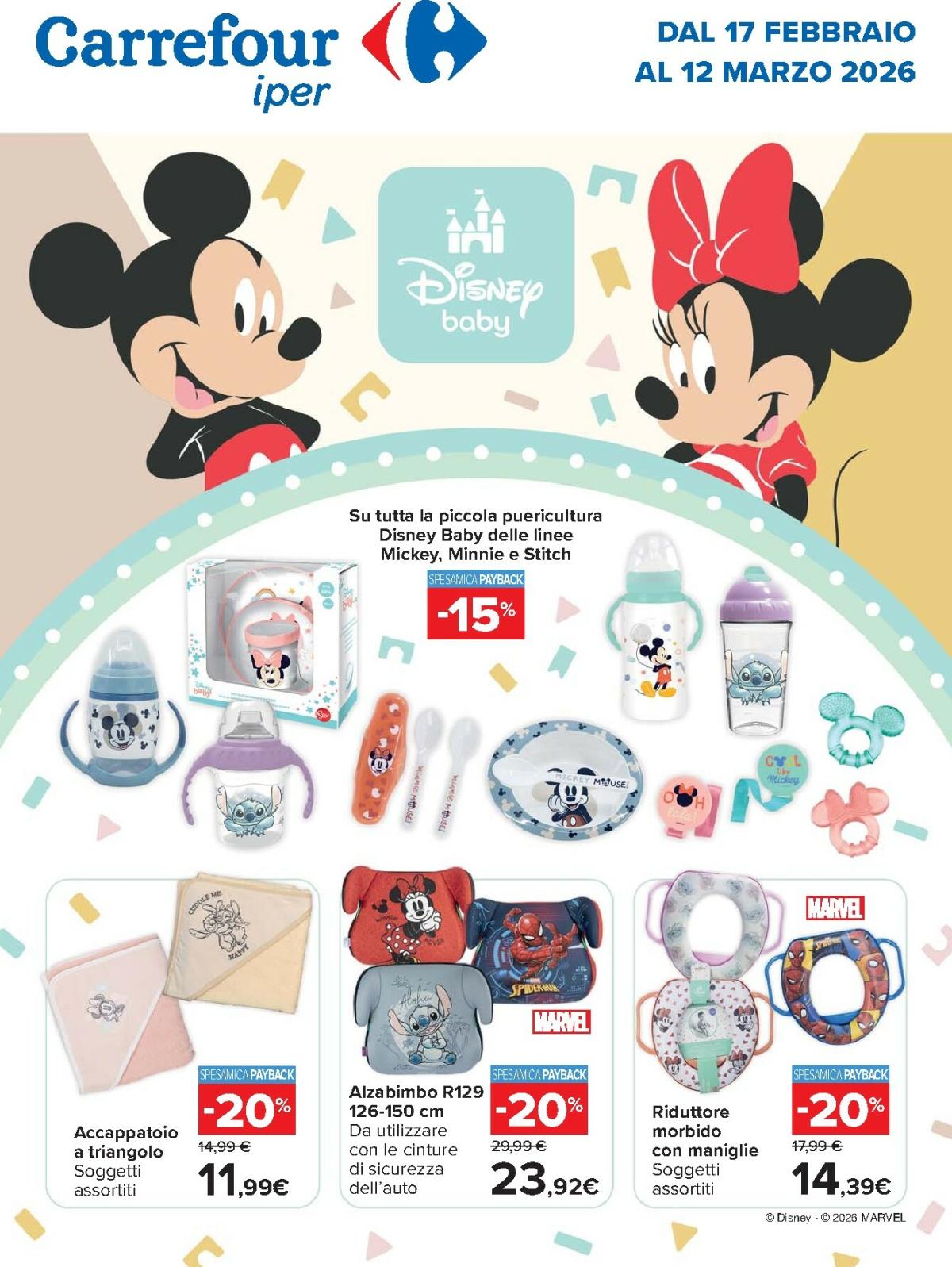 Volantino Carrefour - Speciale Disney valido dal 17/02/2026 al 12/03/2026