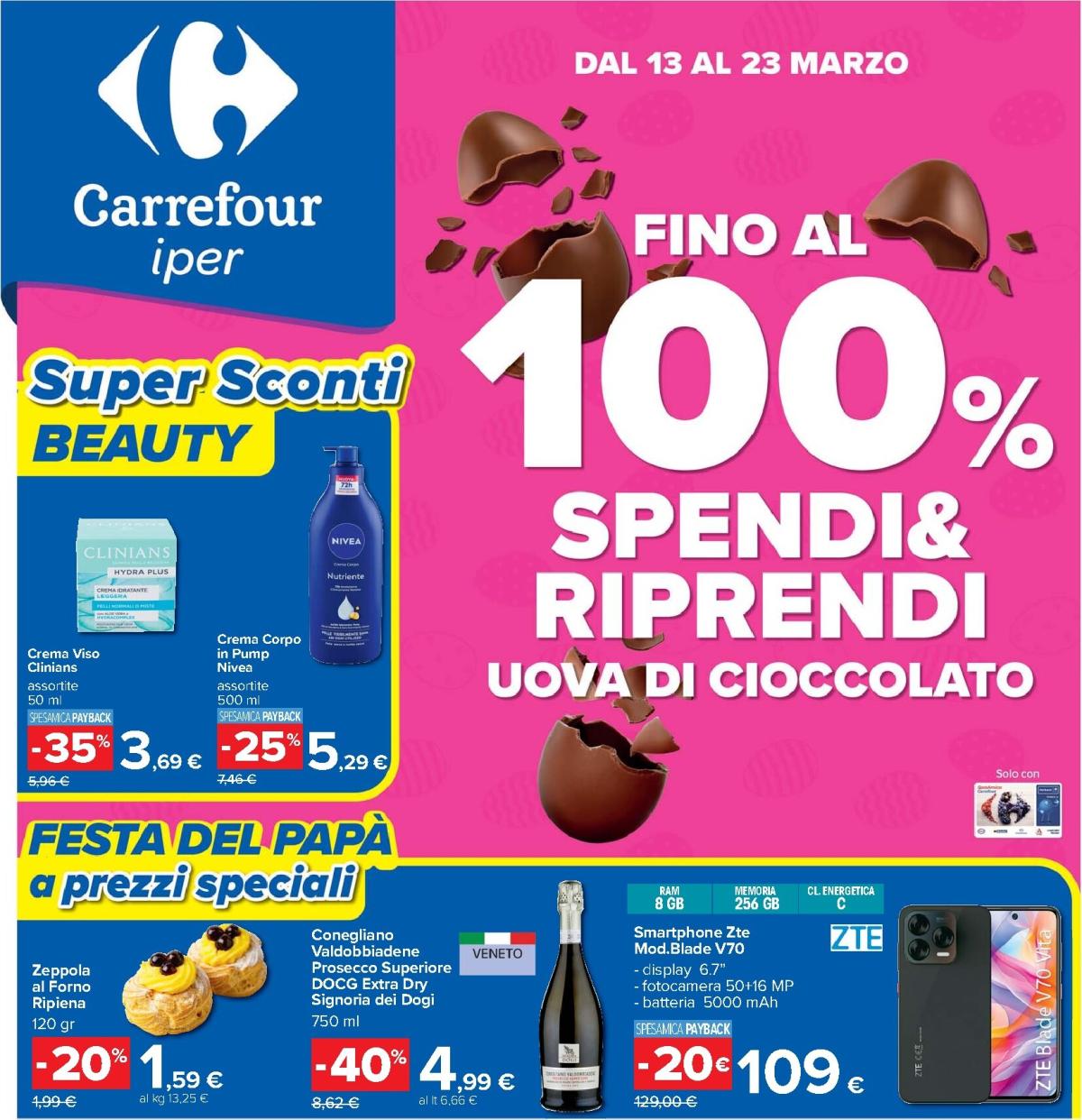 Volantino Carrefour - Super sconti valido dal 13/03/2026 al 23/03/2026