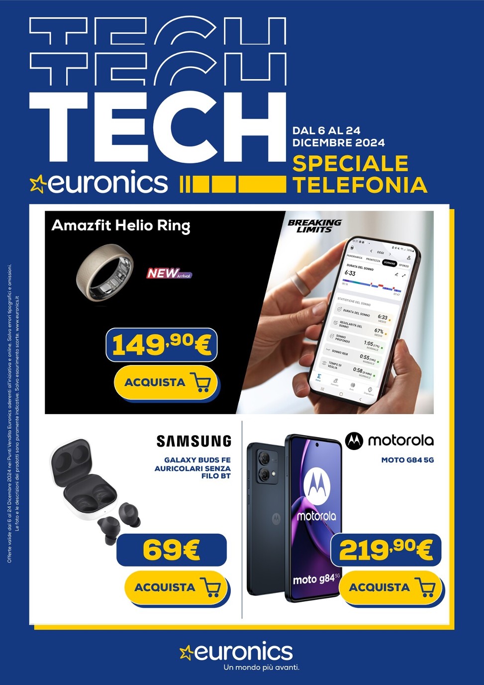 Volantino Euronics - Speciale Telefonia valido dal 06/12 al 24/12