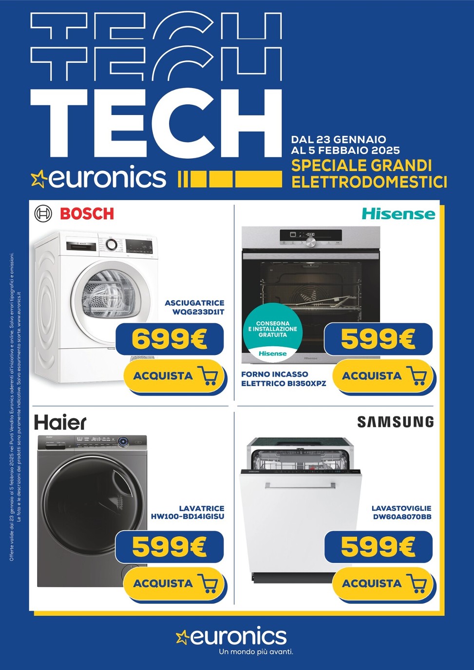 Volantino Euronics - Speciale Grandi Elettrodomestici valido dal 23/01 al 05/02