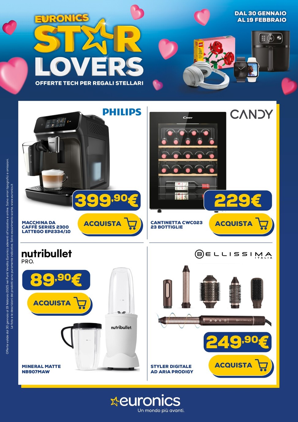 Volantino Euronics - Star Lovers valido dal 30/01 al 19/02