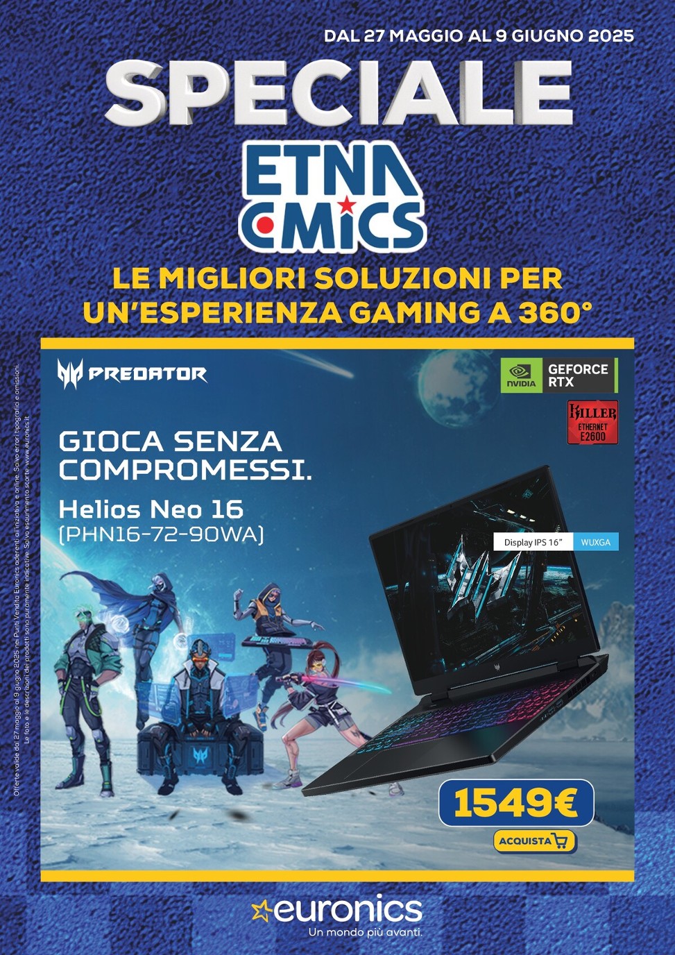 Volantino Euronics - Speciale Etna Comics valido dal 27/05 al 09/06