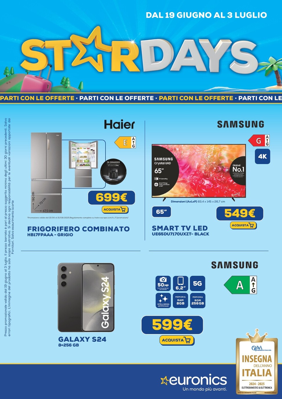 Volantino Euronics valido dal 19/06 al 03/07