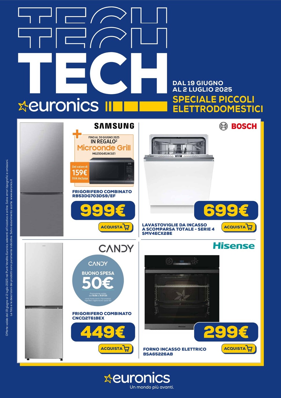 Volantino Euronics - Speciale Grandi Elettrodomestici valido dal 19/06 al 02/07