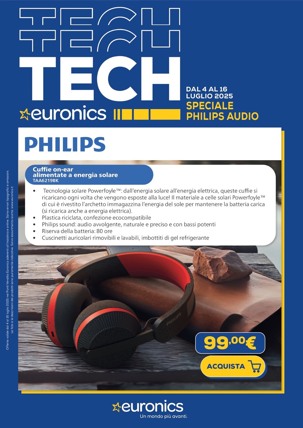 Volantino Euronics - Speciale Philips valido dal 04/07 al 16/07