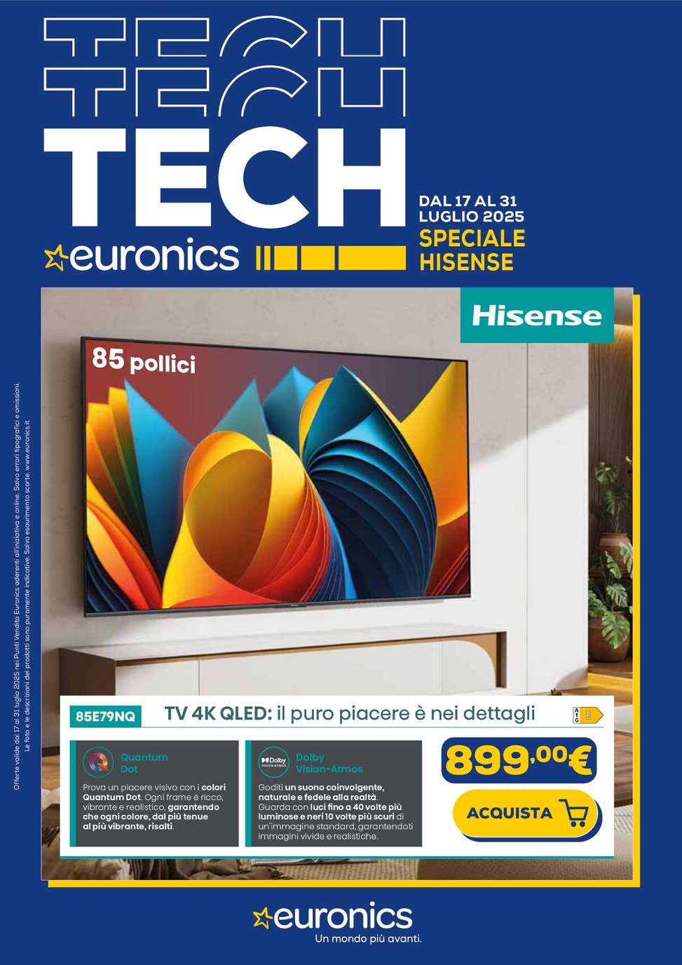 Volantino Euronics - Speciale Hisense valido dal 17/07 al 31/07