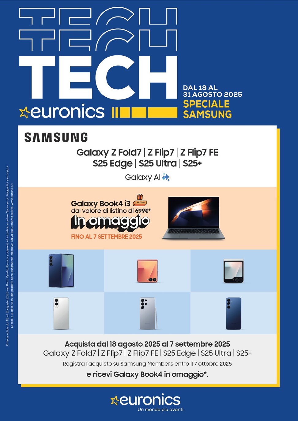 Volantino Euronics - Samsung valido dal 18/08 al 31/08