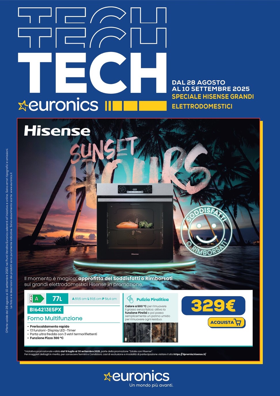 Volantino Euronics - Speciale Hisense valido dal 28/08 al 10/09