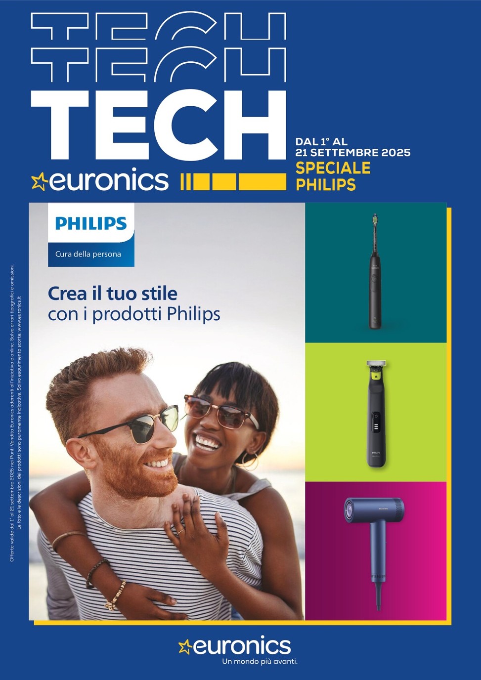 Volantino Euronics - Speciale Philips valido dal 01/09 al 21/09