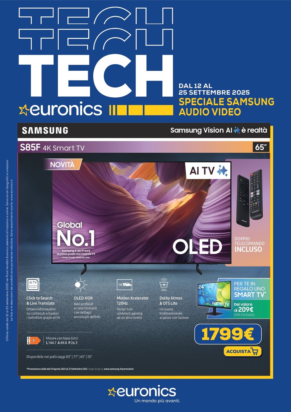 Volantino Euronics - Speciale Samsung Audio Video valido dal 12/09 al 25/09
