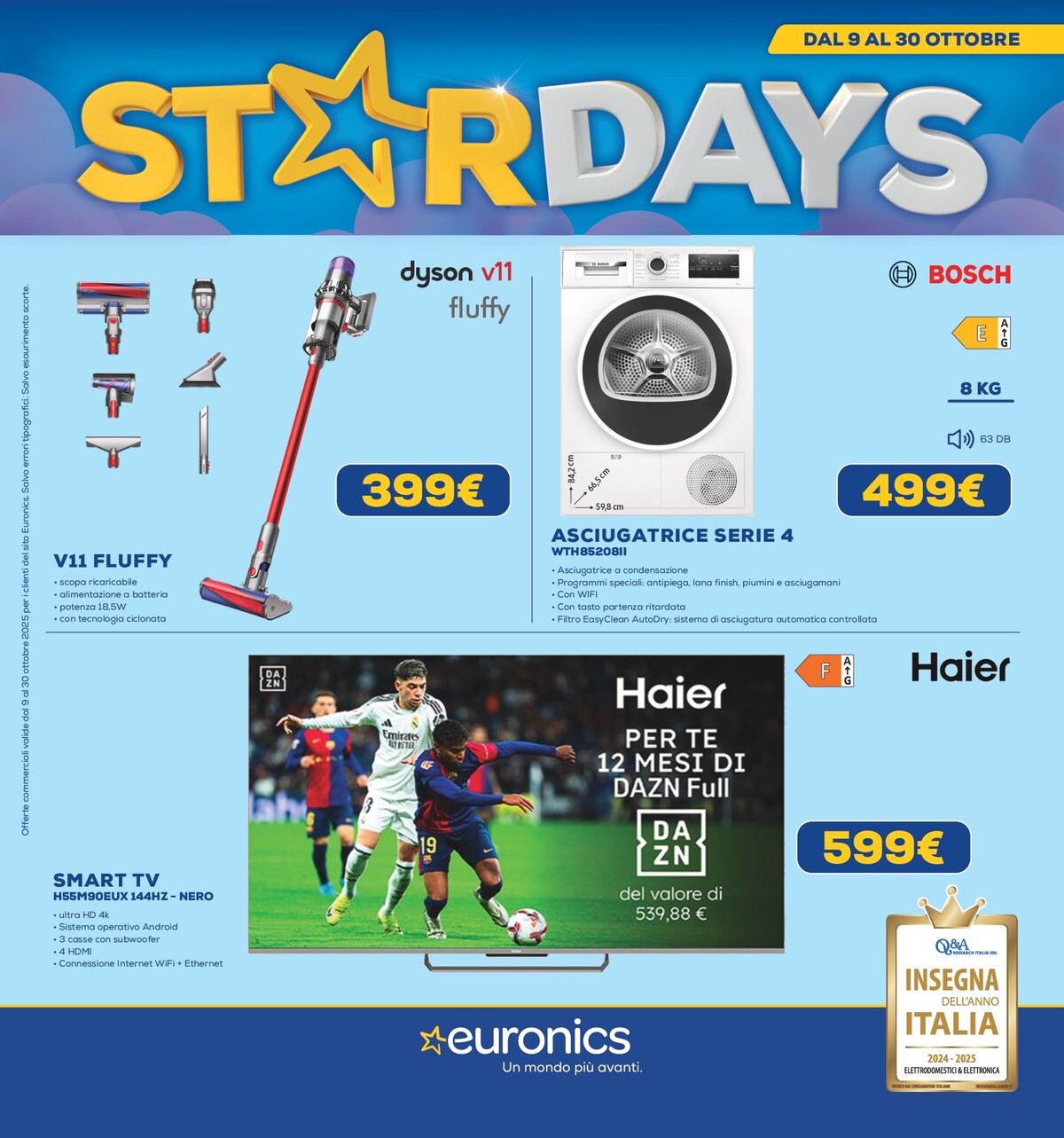 Volantino Euronics - Star Days valido dal 09/10 al 30/10
