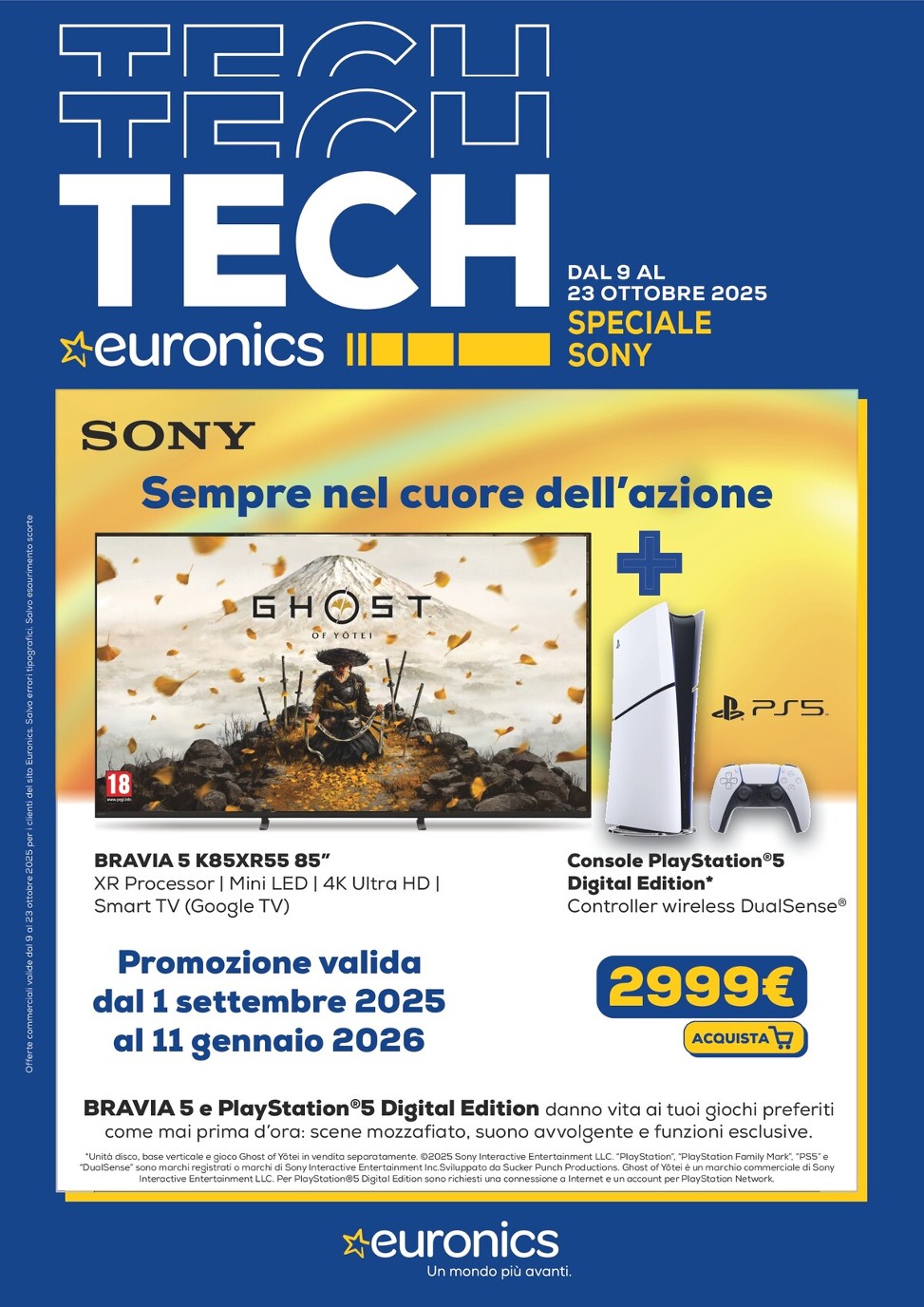 Volantino Euronics - Speciale Sony valido dal 09/10 al 23/10