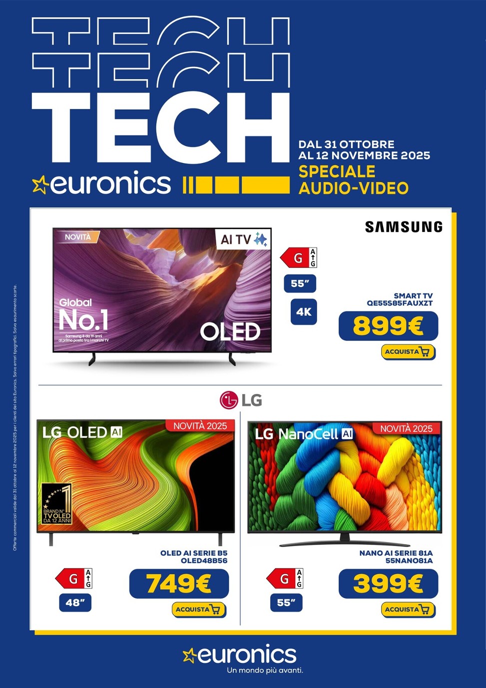 Volantino Euronics - Speciale Audio Video valido dal 31/10 al 12/11