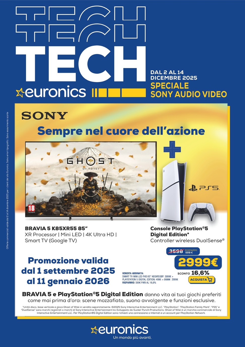 Volantino Euronics - Speciale Sony valido dal 02/12 al 14/12