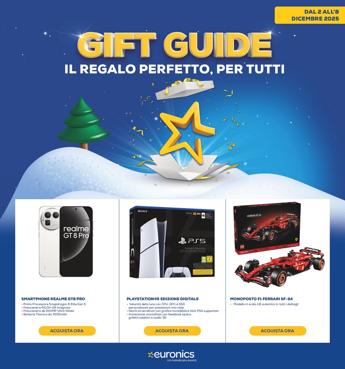 Volantino Euronics - Gift Guide valido dal 02/12 al 08/12