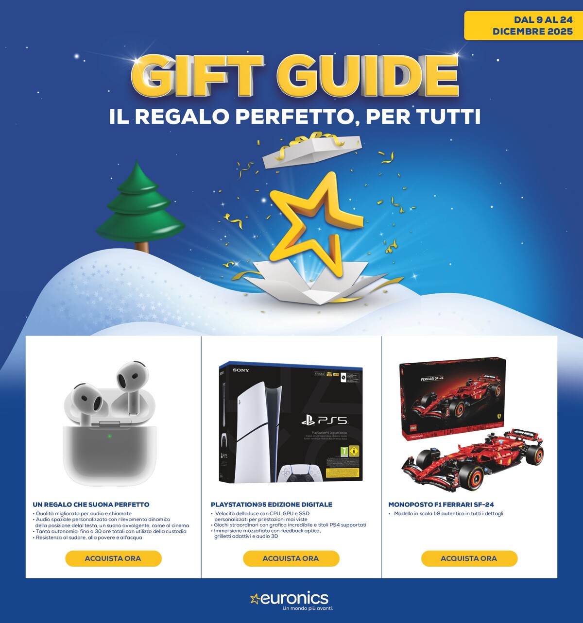 Volantino Euronics - Gift Guide valido dal 09/12 al 24/12