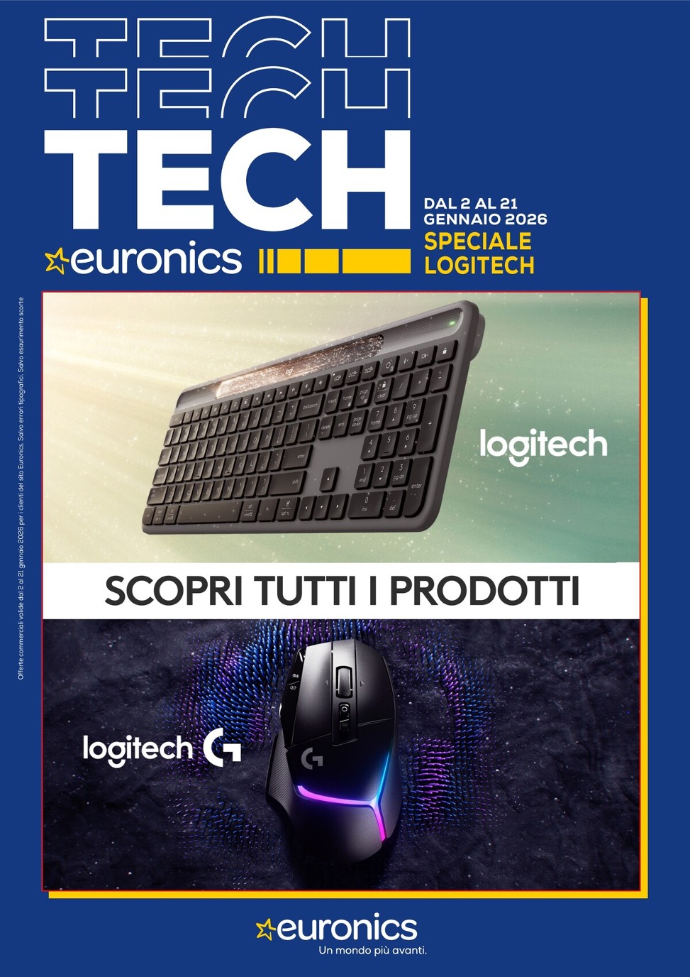 Volantino Euronics - Speciale Logitech valido dal 02/01 al 21/01