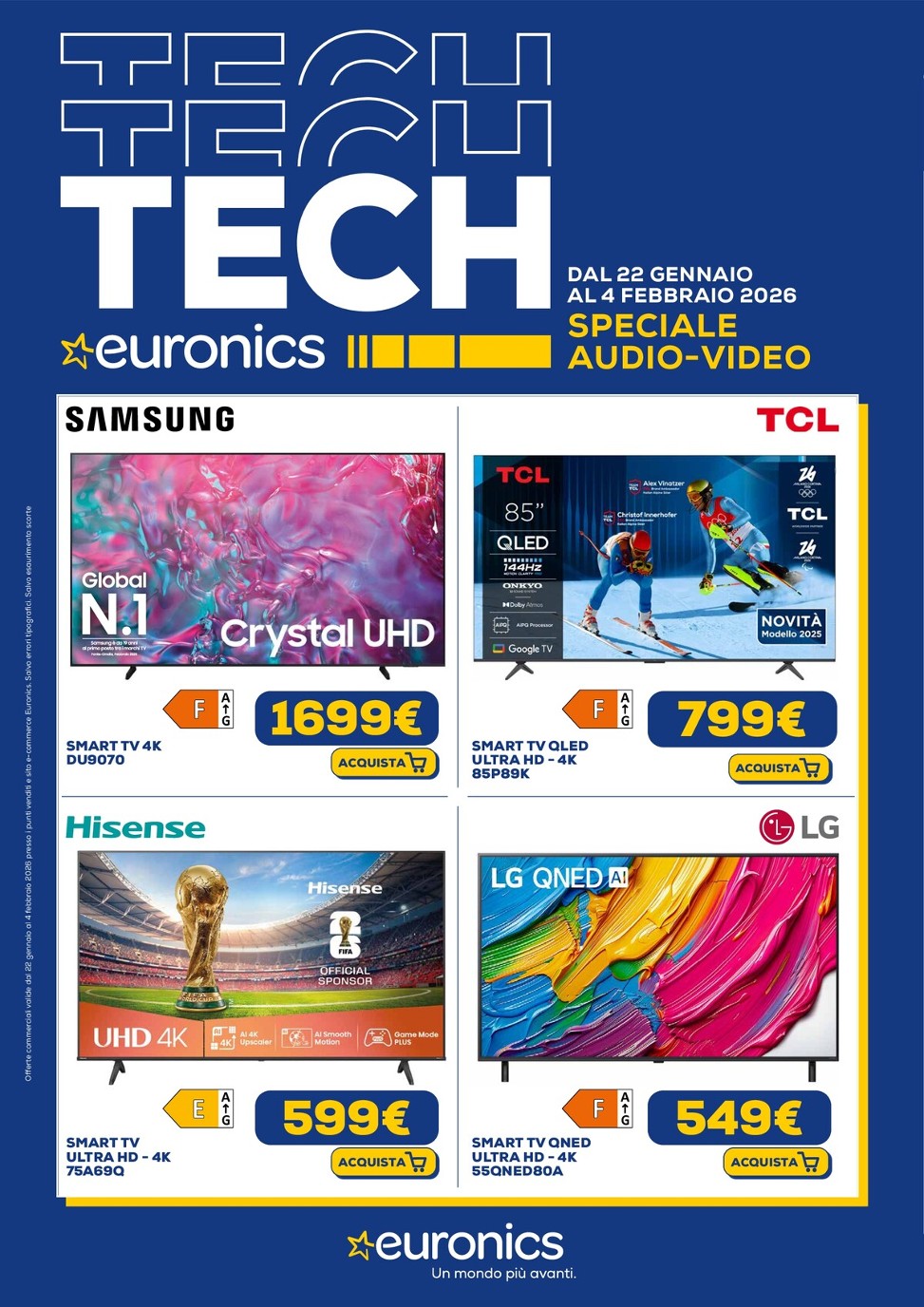 Volantino Euronics - Speciale Audio Video valido dal 22/01 al 04/02