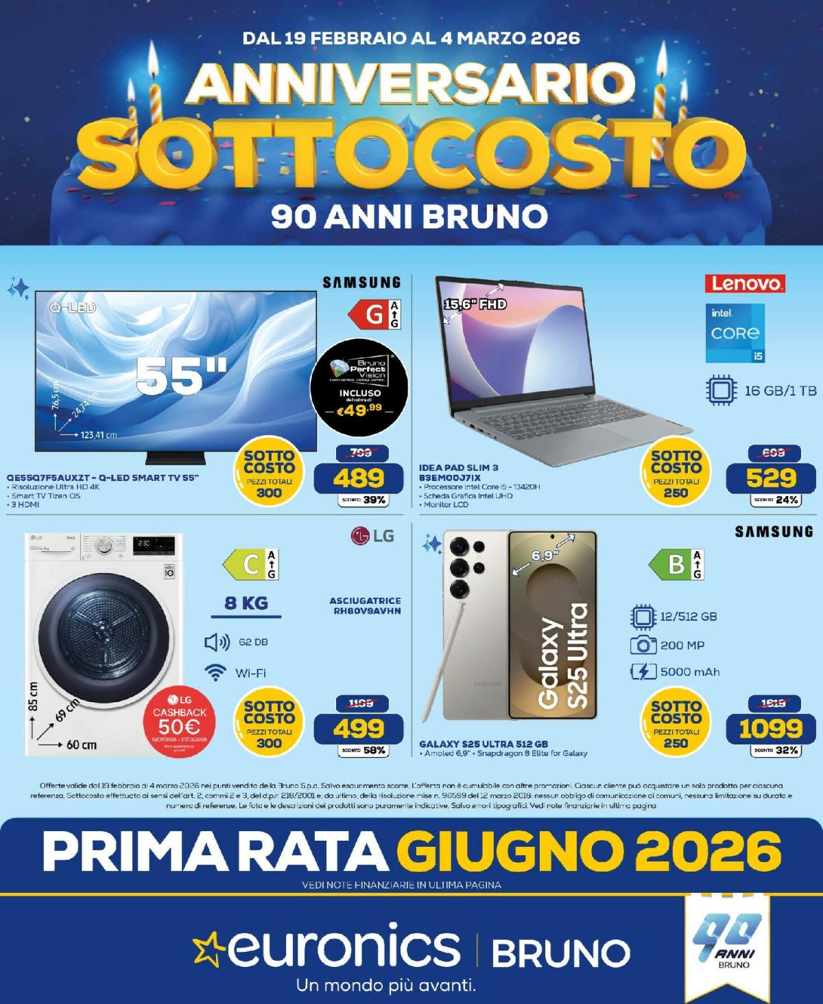 Volantino Euronics valido dal 19/02/2026 al 04/03/2026
