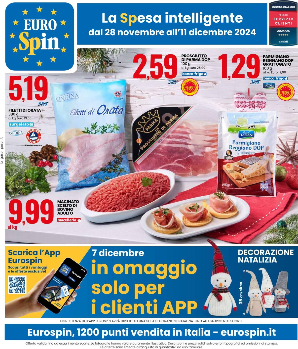 Volantino Eurospin valido dal 28/11 al 11/12