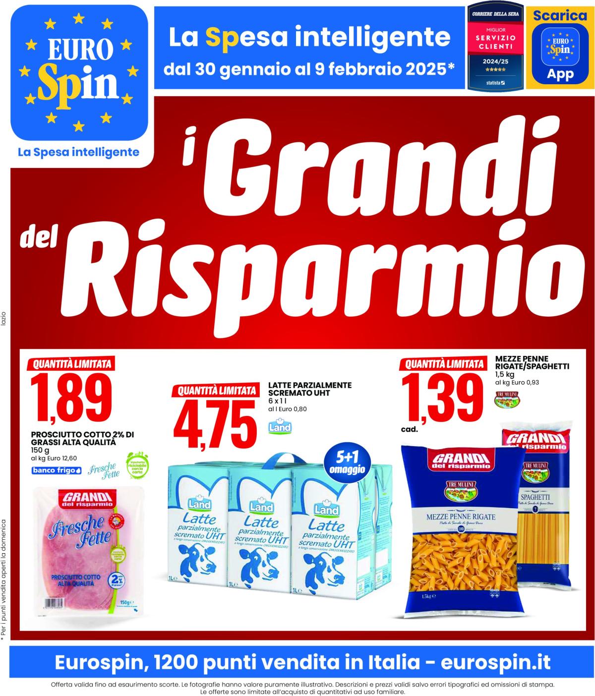 Volantino Eurospin valido dal 30/01 al 09/02