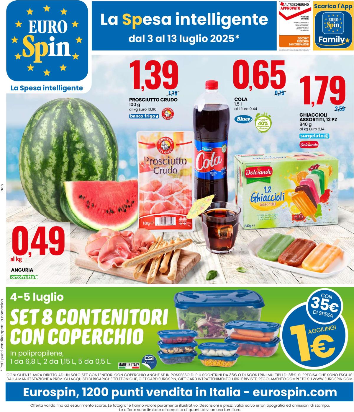 Volantino Eurospin valido dal 03/07 al 13/07