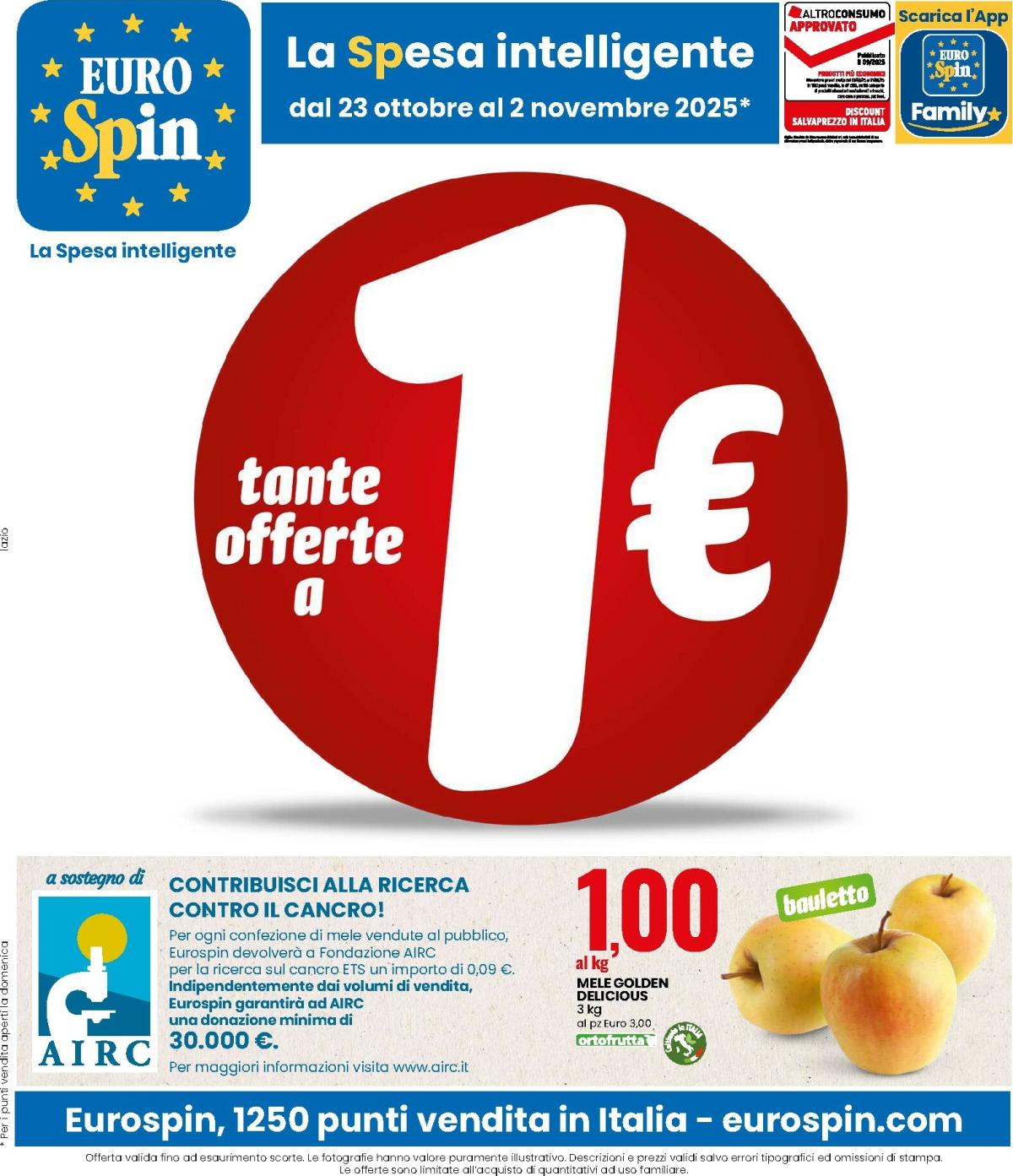 Volantino Eurospin valido dal 23/10 al 02/11