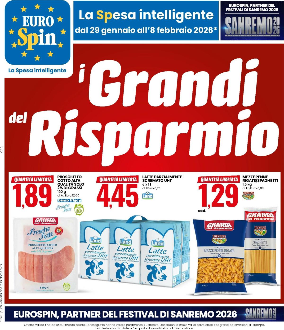 Volantino Eurospin valido dal 29/01 al 08/02