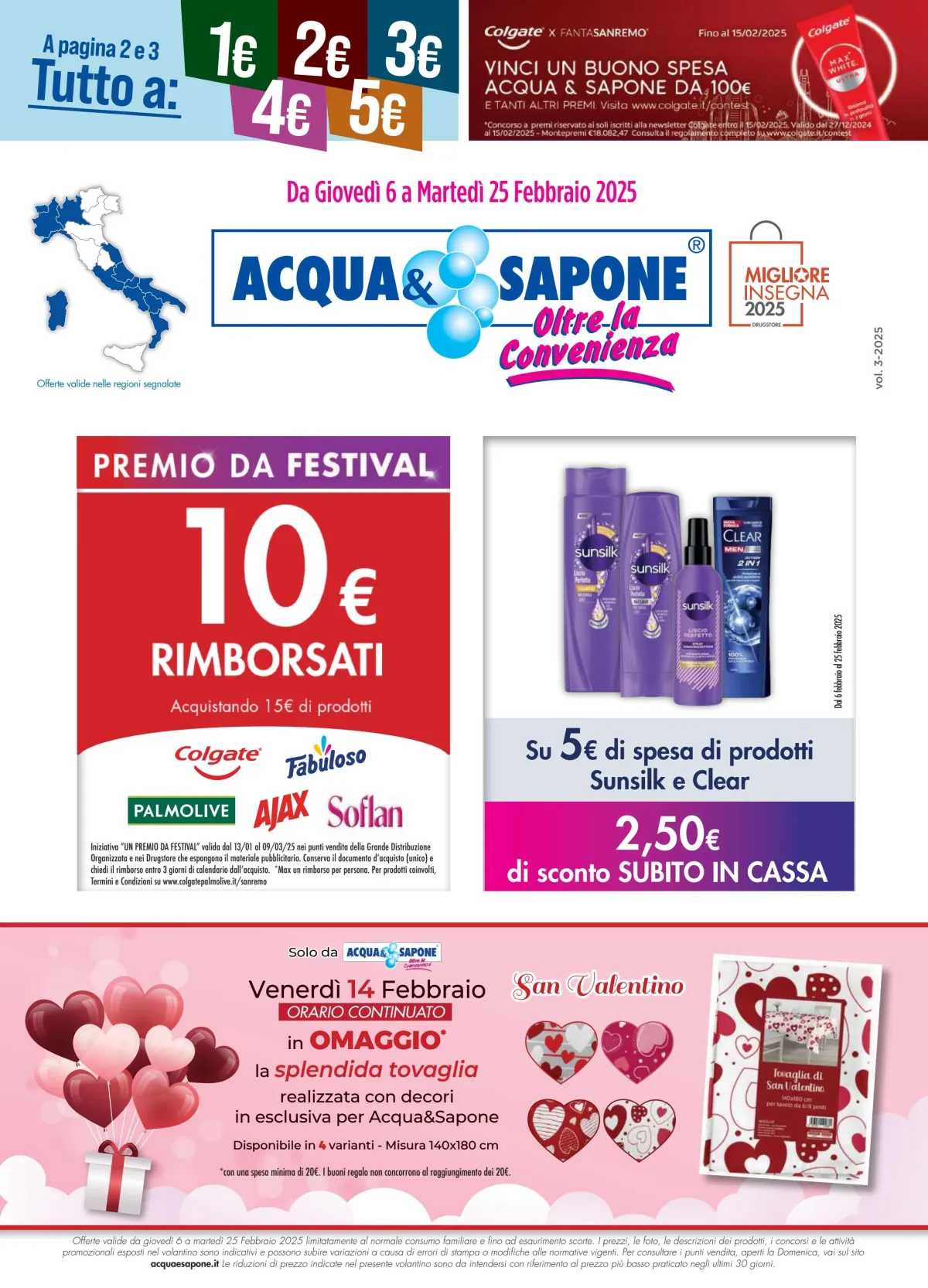 Volantino Acqua e Sapone valido dal 06/02 al 25/02